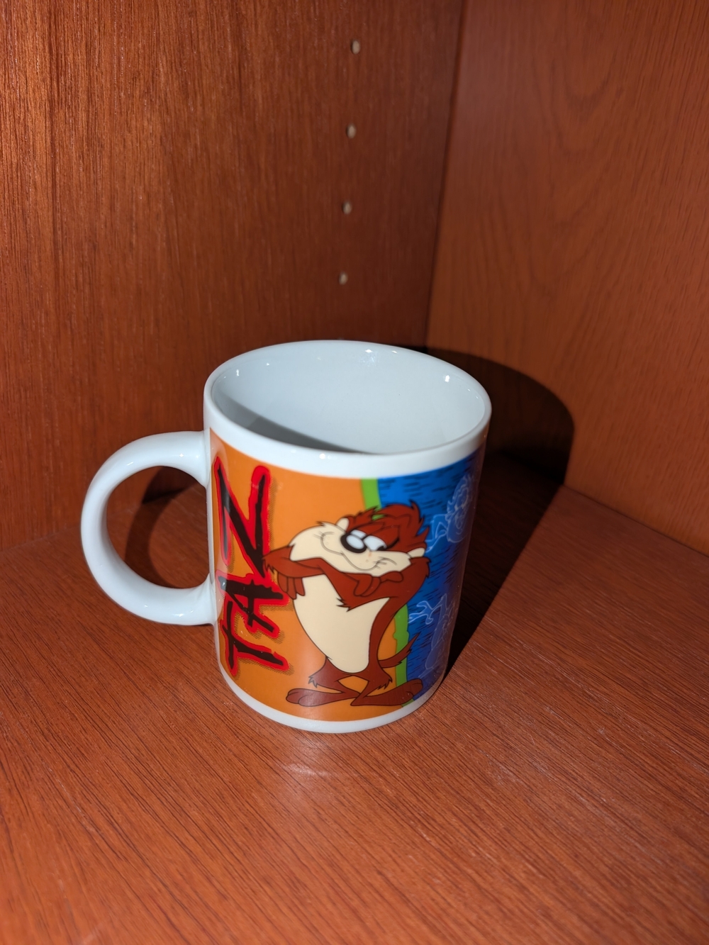 Warner Bros. Taz Ceramic Mug in Orange and Blue